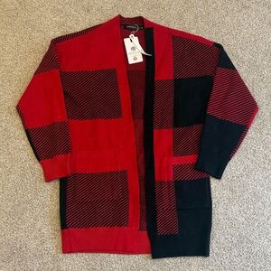 Red and Black Women’s Cardigan